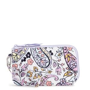 Brand New Vera Bradley RFID Cotton Slim Wristlet Maddalena Paisley Soft NWT